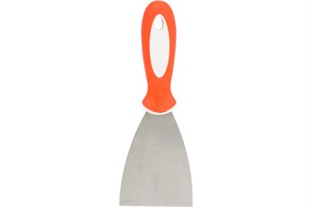 Шпатель-лопатка 80мм, нержавеющая сталь, TOOLBERG, двухкомпонентная ручка 27253