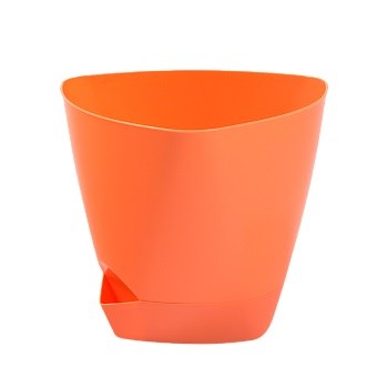 Горшок для цветов Элеганс, 5л, пластиковый, оранжевый, с поддоном 82929