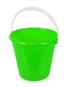 Ведро хозяйственное Евро, 5л, пищевой пластик, зеленый 82827