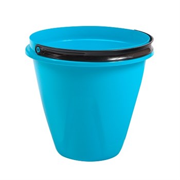 Ведро хозяйственное Лайт, 10л, пищевой пластик, голубой 82858
