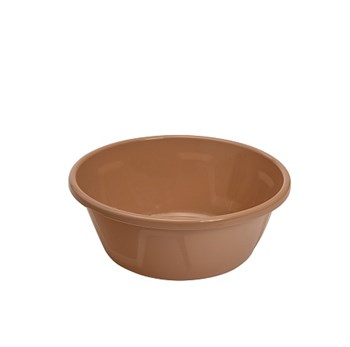 Таз хозяйственный Лайт, 5л, пищевой пластик, бежевый светлый/темный 90425