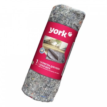 Тряпка для пола YORK 022230 Мега, 75x100см, х/б, серая 83962 - фото 101547