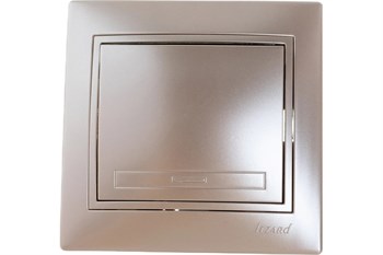 Выключатель LEZARD MIRA 701-3030-100, одноклавишный, встраиваемый, жемчужно-белый перламутр 15383