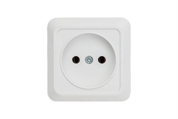 Розетка IN HOME BolLeto 7022, одноместная, накладная, белая, без заземления 47724 - фото 102713