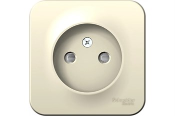 Розетка SYSTEM ELECTRIC Blanca BLNRA001112, одноместная, накладная, молочная, без заземления 41391 - фото 102784