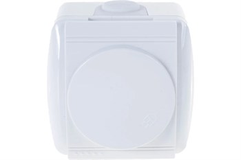 Розетка стационарная LEZARD Nata 710-0200-123, одноместная, 16А, 250В, IP20, накладная, белый, с заземлением, с защитной крышкой 21129 - фото 103330