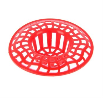 Сеточка в раковину Радиан 10210201, диаметр 60мм, пластиковая, красный 11037