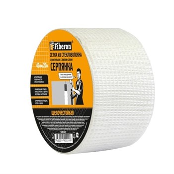 Сетка стеклотканевая самоклеящаяся малярная (серпянка) Fiberon SMF040T, 43ммx20м 87036 - фото 104669
