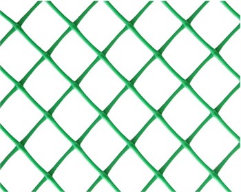 Сетка заборная З-40/1,5/10, ячейка 40x40мм, высота 1.5м, пластиковая, зеленый, в рулоне 10м 80204 - фото 104696