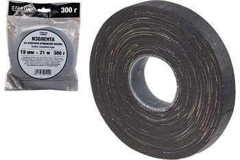 Изолента STARTUL Standart ST9050-300, 19ммх7м, х/б, черная 34101