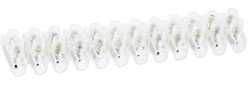 Колодка клеммная Navigator 71002 NTB-UPE-S12-5/WH, 1.5х6мм2, 12 пар, 5А, полиэтилен, белый 48906