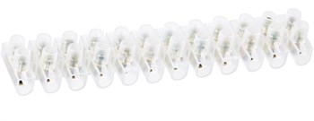 Колодка клеммная Navigator 71007NTB-UPE-S12-60/WH, 6-25мм2, 12 пар, 60А, полиэтилен, белый 50684