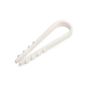 Дюбель-хомут FORTISFLEX 59235 для круглого кабеля, 5-10мм, нейлон, белый, поштучно 84208