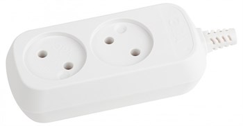 Колодка для удлинителя ЭРА KX-2 Б0028330, двухместная, 10А, 220В, IP20, 2200Вт, без заземления, под пайку, АБС-пластик, белая 60261 - фото 106475
