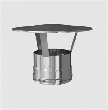 Зонт для дымохода диаметр 110мм, нержавеющая сталь (AISI 430/0.5мм) 91251