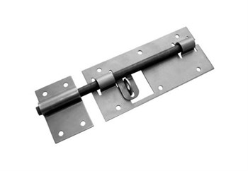 Засов гаражный ДОМАРТ, 300мм, круглый ригель 16мм, с проушиной, сталь 36568