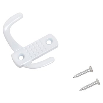 Крючок 2-рожковый СТАНДАРТ 212 В WW, матовый белый 87187