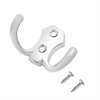 Крючок 2-рожковый СТАНДАРТ 306 В СР, хром 87190