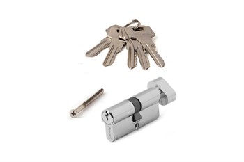 Механизм цилиндровый/личинка AVERS ZС-60-С, 60мм, 30/30, с вертушкой, хром 85368