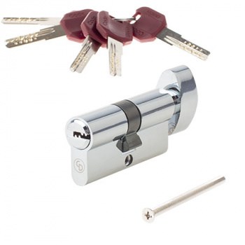 Механизм цилиндровый/личинка CODE DECO ZM-80-C, 80мм, 40/40, хром 89341