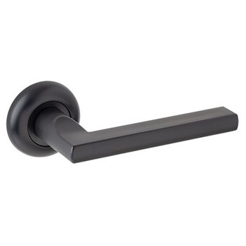 Ручка дверная AVERS H-14050-P-BLM, на планке, матовый черный 89730