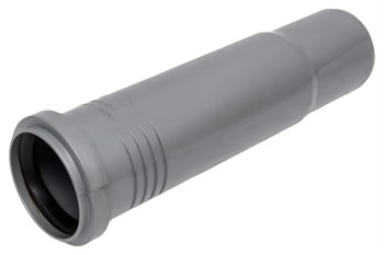 Патрубок компенсационный для внутренней канализации,  50мм, полипропиленовый, серый 9