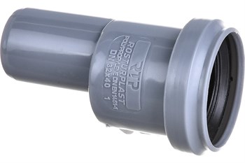 Патрубок эксцентрический для внутренней канализации,  32х40мм, полипропиленовый, серый 29737