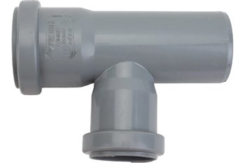 Тройник для внутренней канализации,  50х40мм, 87 градусов, полипропиленовый, серый 29739
