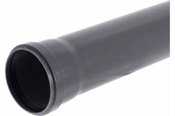 Труба для внутренней канализации, диаметр  40мм, длина 1 м, толщина стенки 1.8мм, полипропиленовая, серая 17585