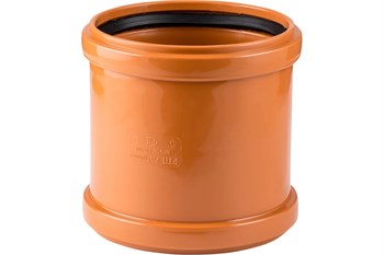 Муфта ремонтная для наружной канализации, 160мм, двухраструбная, полипропиленовая, оранжевая 17614