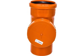 Ревизия для наружной канализации, 160мм, полипропиленовый, оранжевая 17595