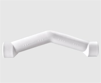 Скоба обводная раструбная РВК PP20, с муфтой, полипропиленовая, белая 63979