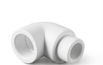Угольник переходной PPRC 20мм, 90 градусов, внутренний-наружный, полипропиленовый, белый 32661