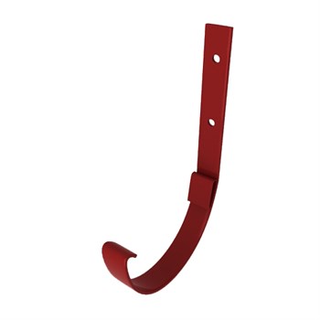 Кронштейн желоба водосточного, диаметр 230мм, оцинкованная сталь с покрытием, RAL 3005 вишня 20901