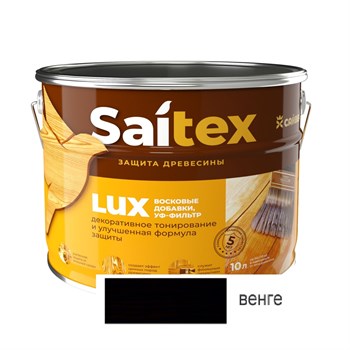 Покрытие защитно-декоративное (антисептик) SAITEX LUX, 1л, венге 91304
