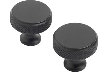 Ручка-кнопка мебельная STAHLBURO АР2704, 30мм, матовый черный, 2шт в упаковке 89328