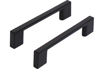 Ручка-скоба мебельная STAHLBURO А302-96, 121мм, матовый черный, 2шт в упаковке 89323