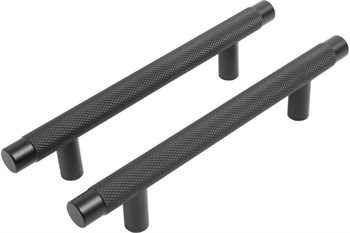 Ручка-скоба мебельная STAHLBURO АР2308-96, 151мм, матовый черный, 2шт в упаковке 89326