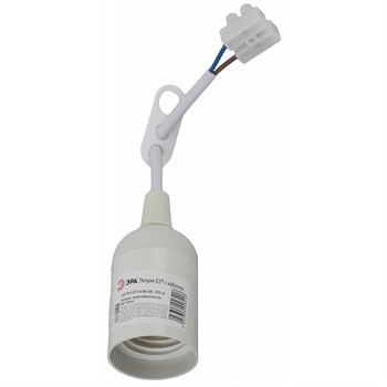 Патрон с клеммной колодкой ЭРА, Е27, пластиковый, белый 85638