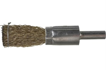 Щётка для дрели ВОЛАТ, 17мм, кистевая, со шпилькой, витая металлическая проволока 0.3мм 83790
