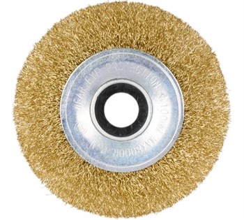 Щётка для УШМ GEPARD, 100х22мм, дисковая, витая металлическая проволока 0.3мм 83518