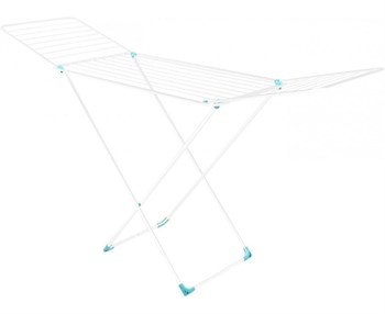 Сушилка для белья напольная NIKA СБ2, складная, 97х54х111см, 20м, белая, металл 70843