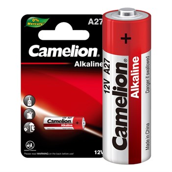 Элемент питания (батарейка) CAMELION Mercury Free A27-BP1, щелочной, 12В, 1шт. в блистерештучно 90489