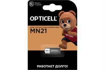 Элемент питания (крона) OPTICELL 6LR61 9В BL1, минимизинчиковый, щелочной, 12В, 1шт. в блистере 90488