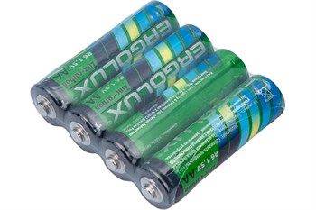 Элемент питания (батарейка) ERGOLUX R06 SR4, пальчиковый, солевой, 1.5В, поштучно 75861