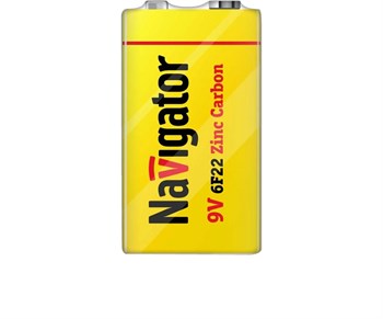 Элемент питания (крона) NAVIGATOR NBT-NS-6F22-SH1, щелочной, 9В, 1шт. в блистере 80794