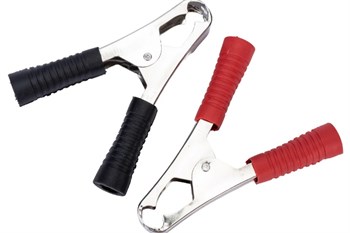 Зажим крокодил REXAN  16-0018-9, 105мм, 100A, набор 2шт: черный и красный 90559