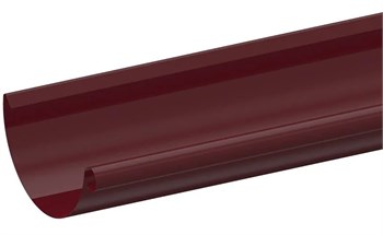Желоб водосточный, 120мм, 1.25м, полукруглый, оцинкованная сталь с покрытием, RAL 3005 вишня 20890