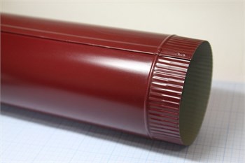 Труба водосточная, диаметр 95мм, 0.625м, оцинкованная сталь с покрытием, RAL 3005 вишня 21384