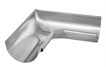 Угол желоба водосточного, диаметр 120мм, внутренний, оцинкованная сталь 21391